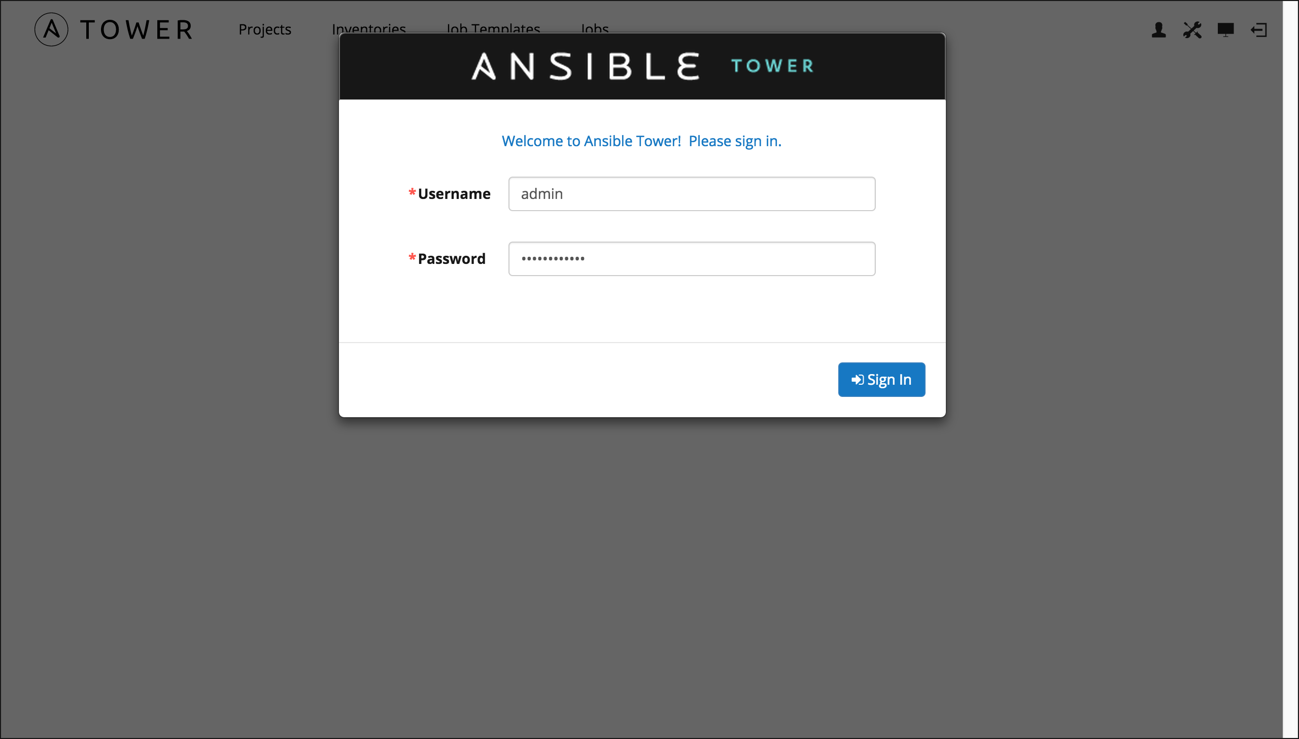 Login form