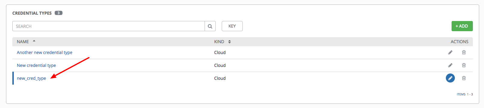 New credential type