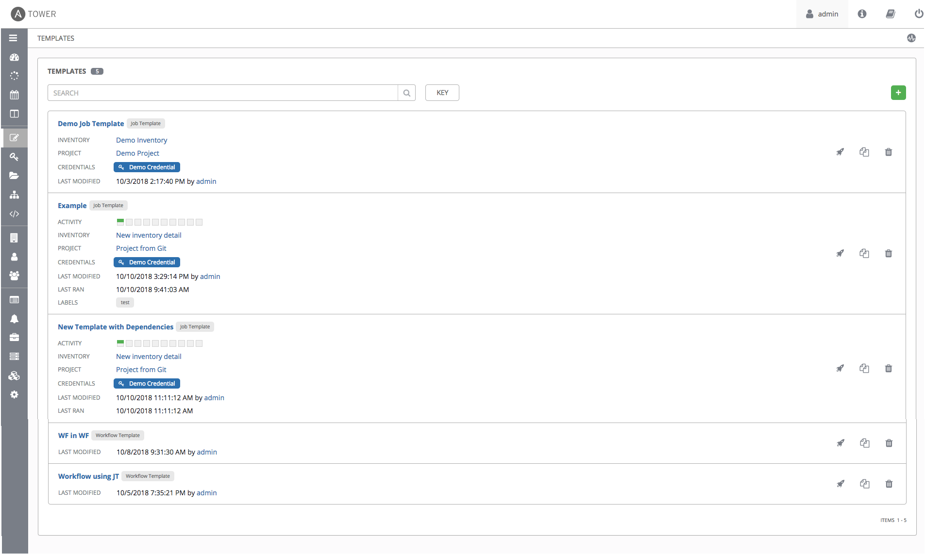 Job templates - home