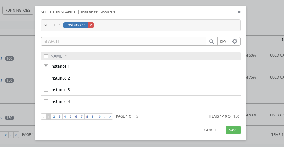 IG - select instances