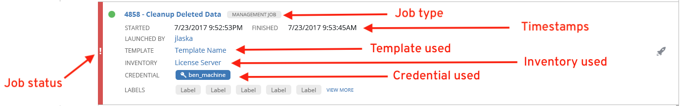 IG - instances job details