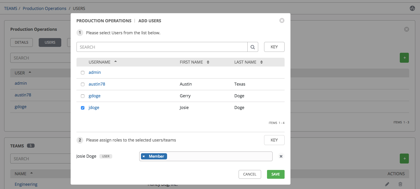 Teams - assign role for example users