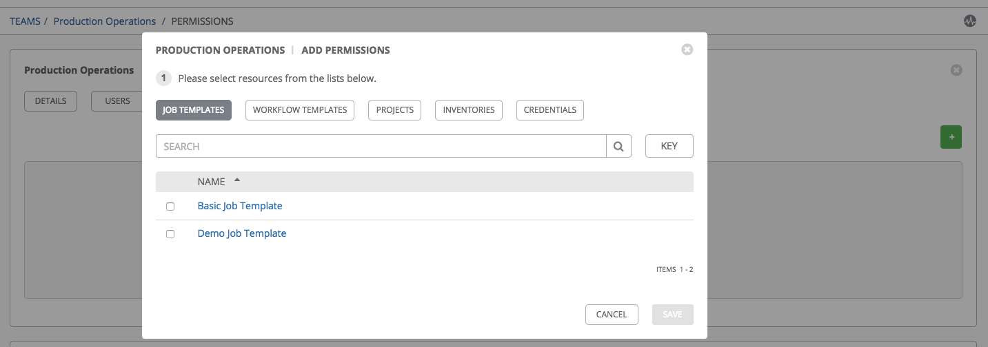 Add Permissions Form