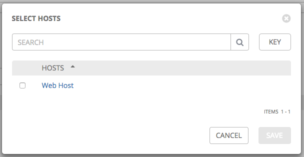 Inventories add existing host