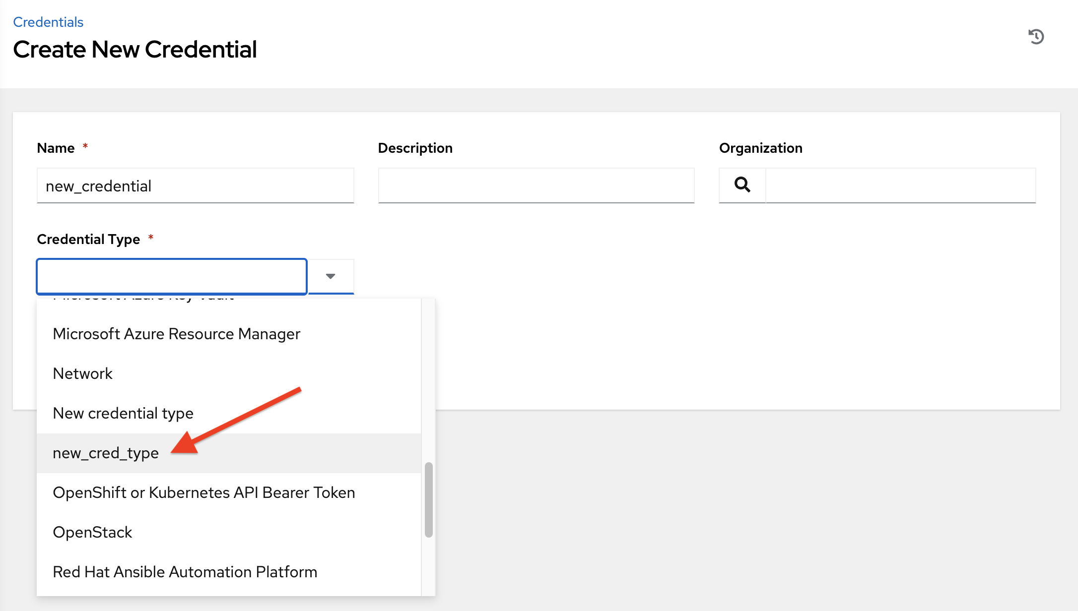 Verify new credential type