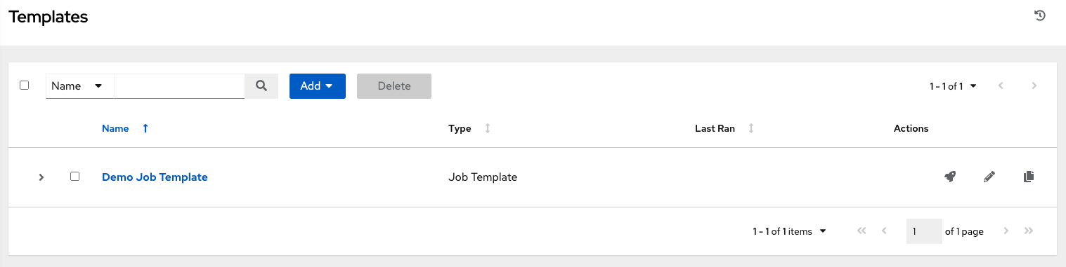 Job templates - home